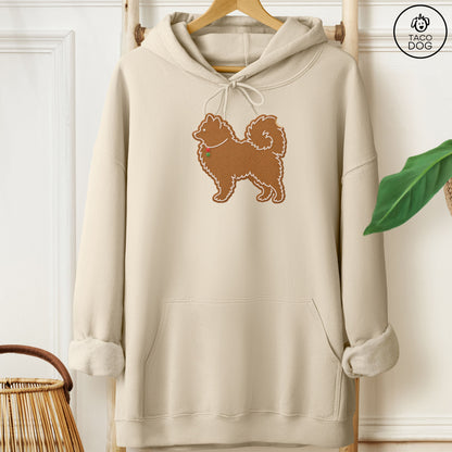 Pomeranian Gingerbread Hoodie Sand Taco-Dog