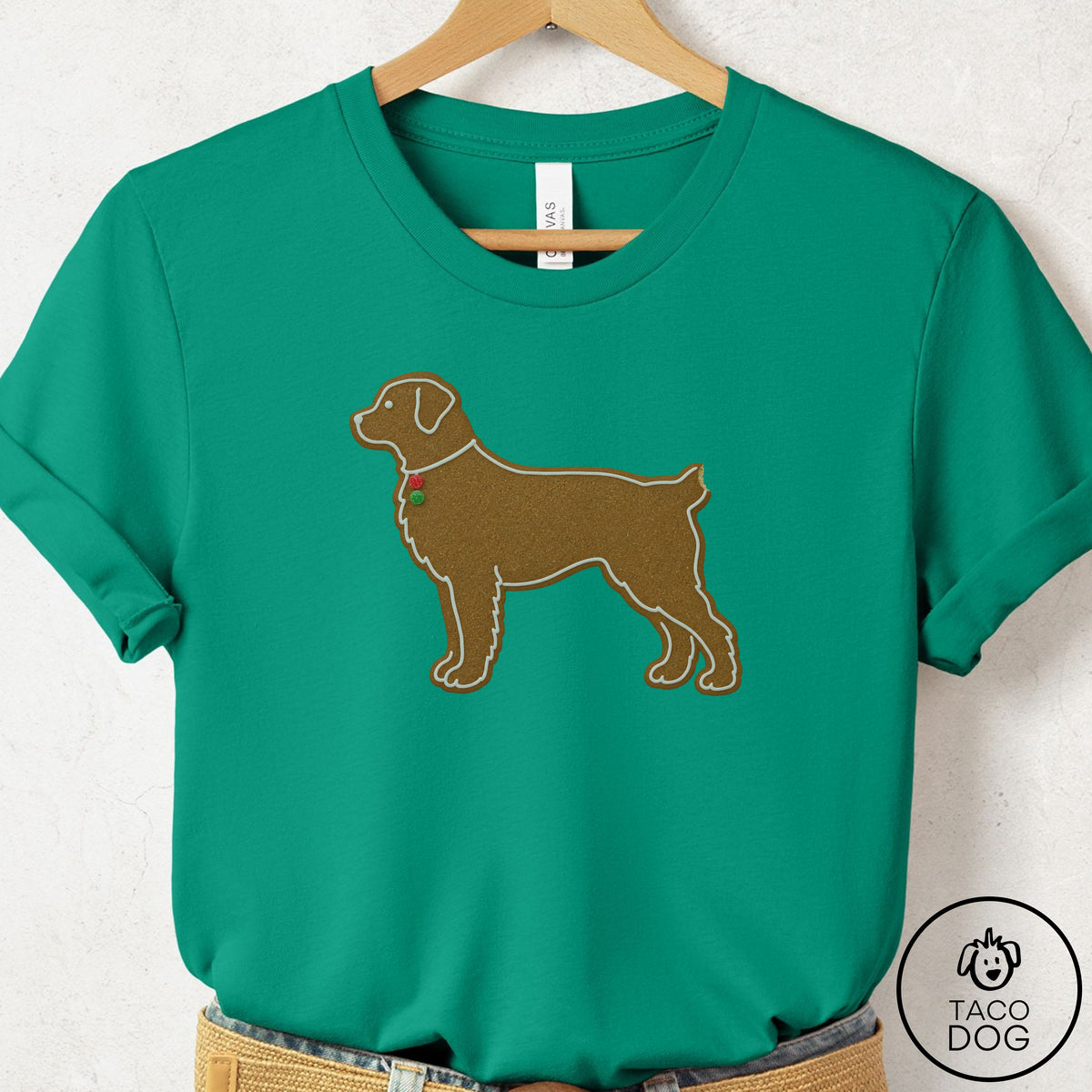 Rottweiler Gingerbread T-Shirt Kelly Taco-Dog