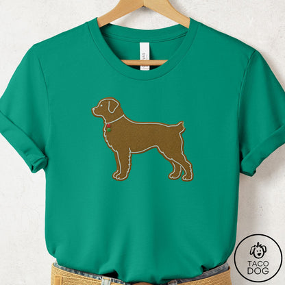 Rottweiler Gingerbread T-Shirt Kelly Taco-Dog