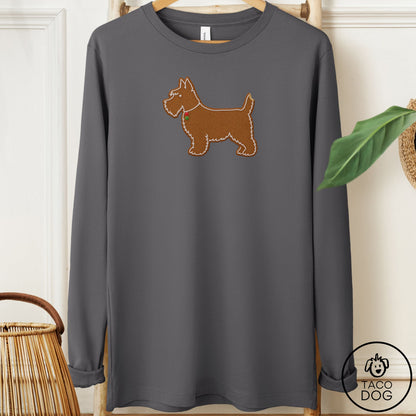 Scottie Gingerbread Long Sleeve Tee Asphalt Taco-Dog