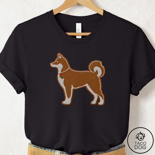 Shiba Inu Gingerbread T-Shirt