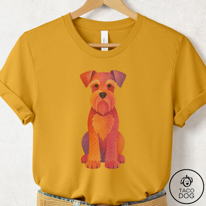 Schnauzer Gouache T-Shirt Mustard Taco-Dog
