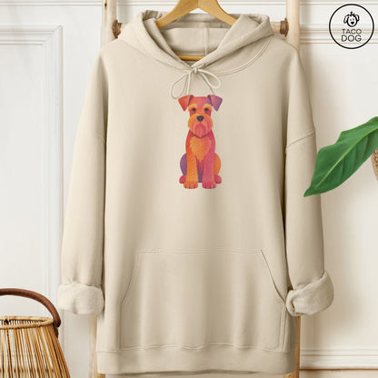 Schnauzer Gouache Hoodie Sand Taco-Dog