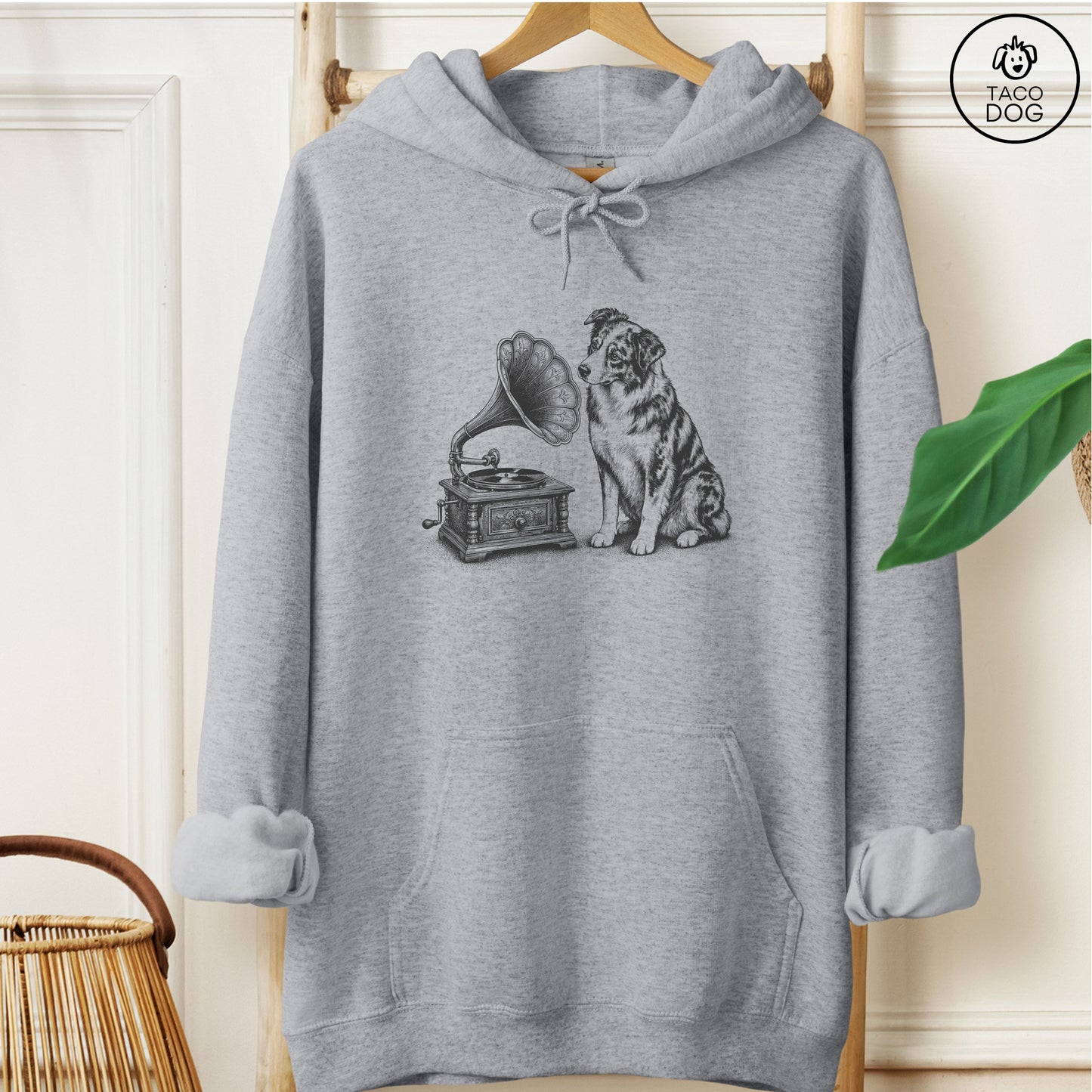 Australian Shepherd Gramophone Hoodie
