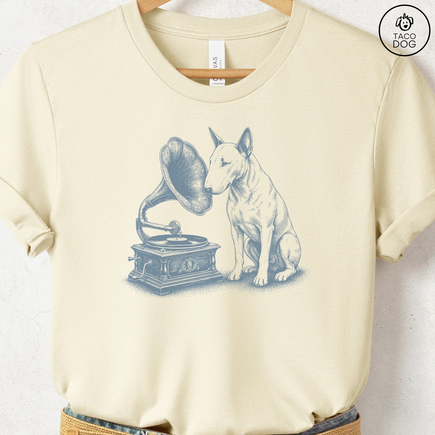 Bull Terrier Gramophone T-Shirt