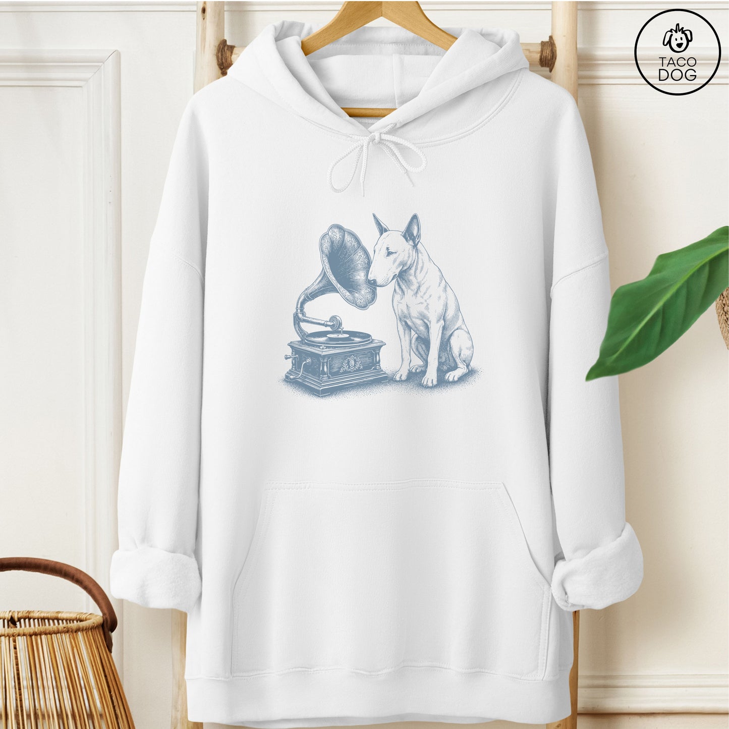 Bull Terrier Gramophone Hoodie