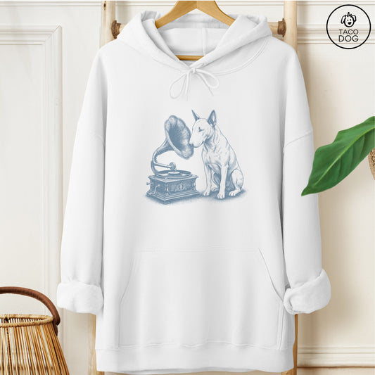 Bull Terrier Gramophone Hoodie