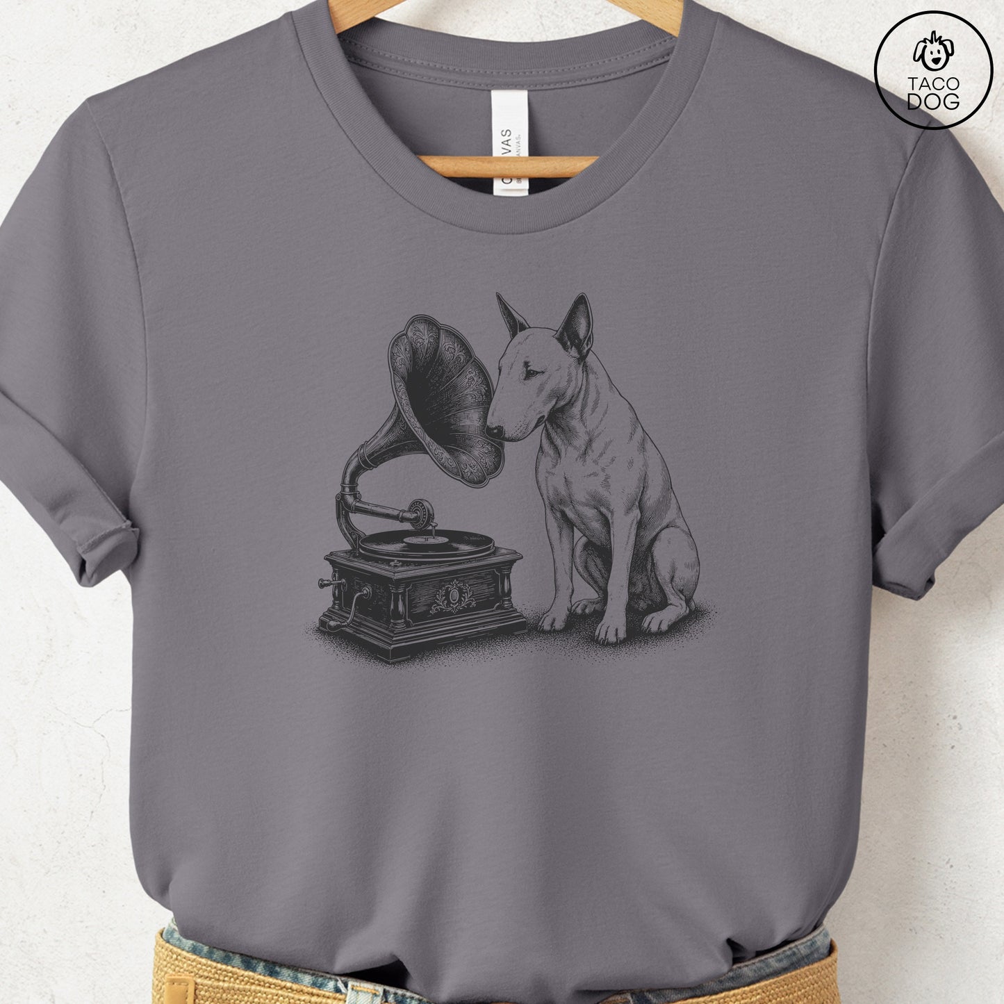 Bull Terrier Gramophone T-Shirt