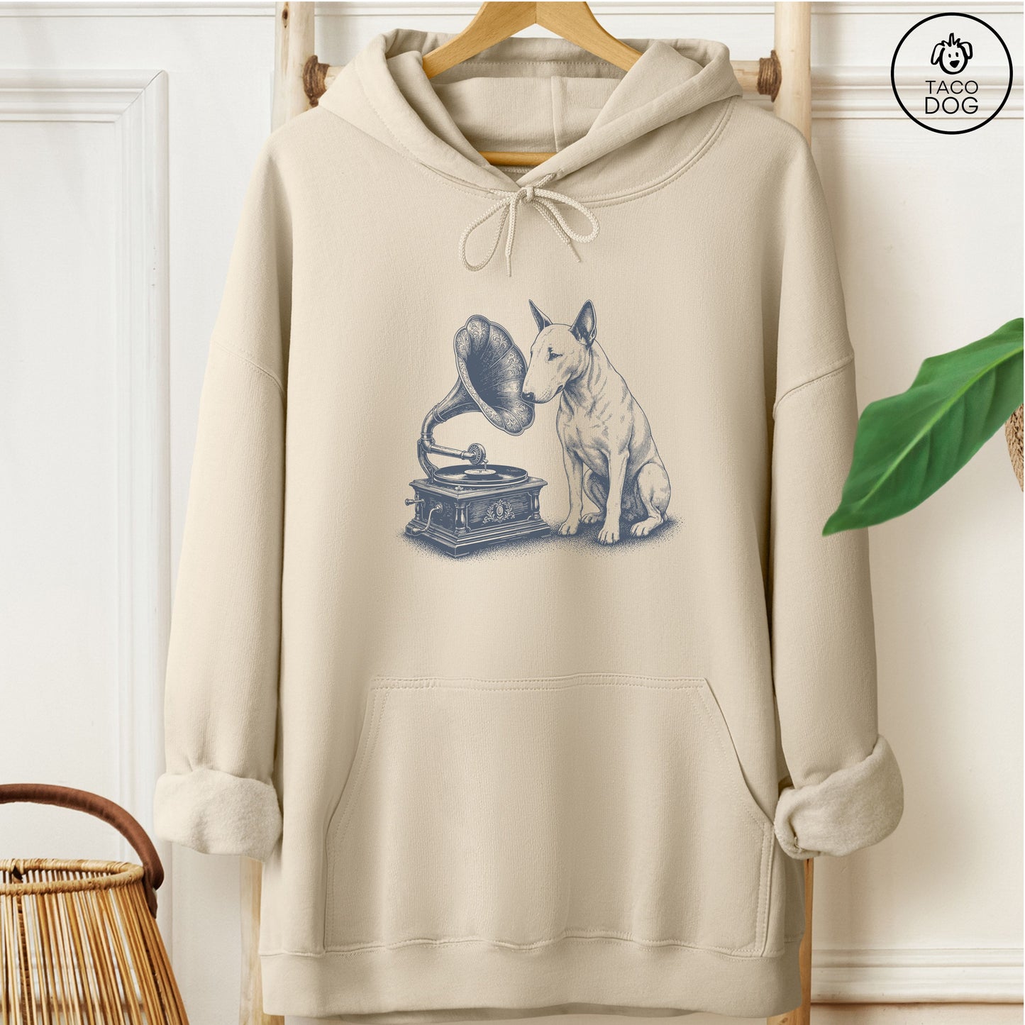 Bull Terrier Gramophone Hoodie