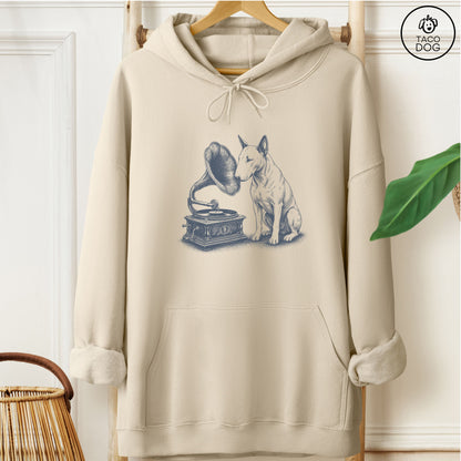 Bull Terrier Gramophone Hoodie