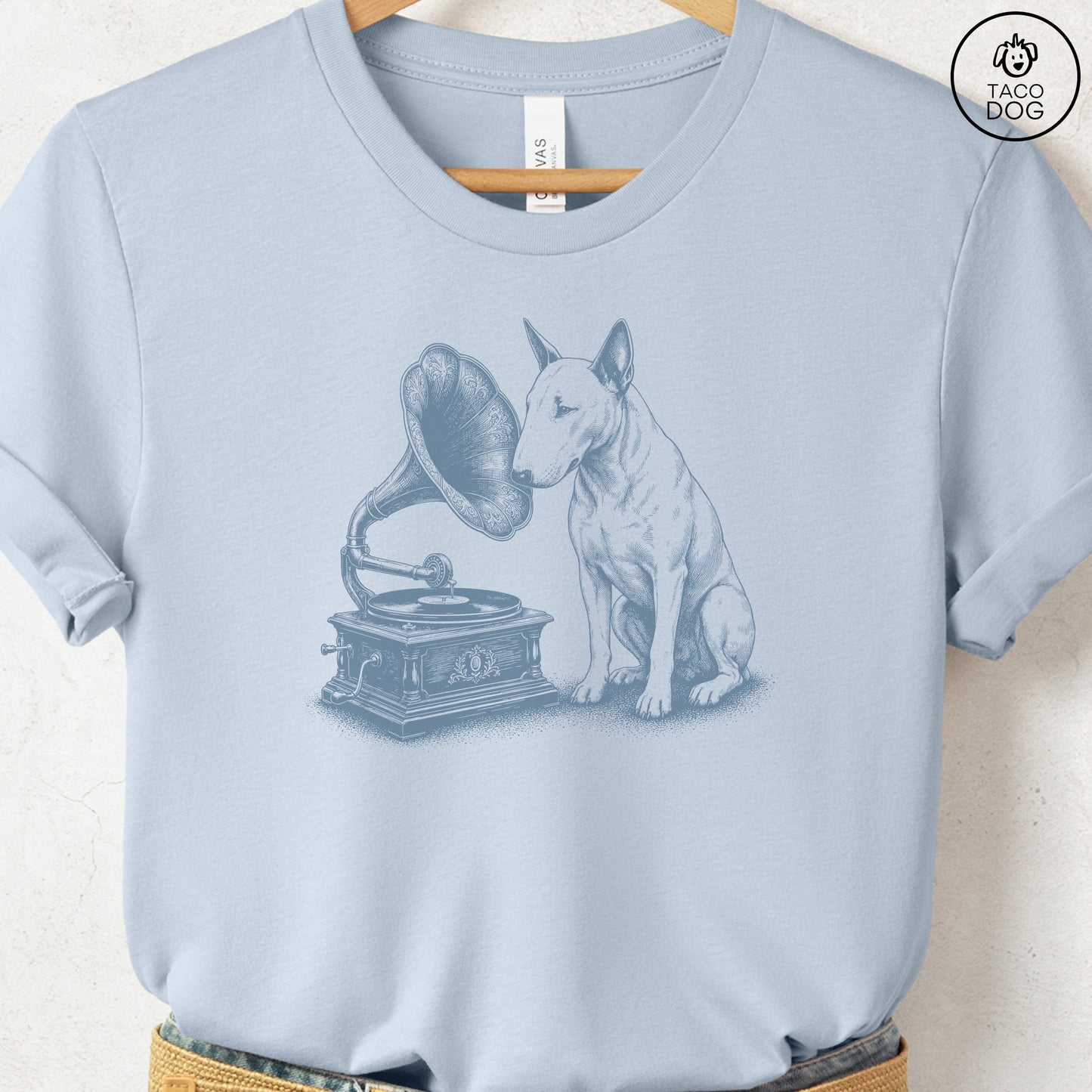 Bull Terrier Gramophone T-Shirt
