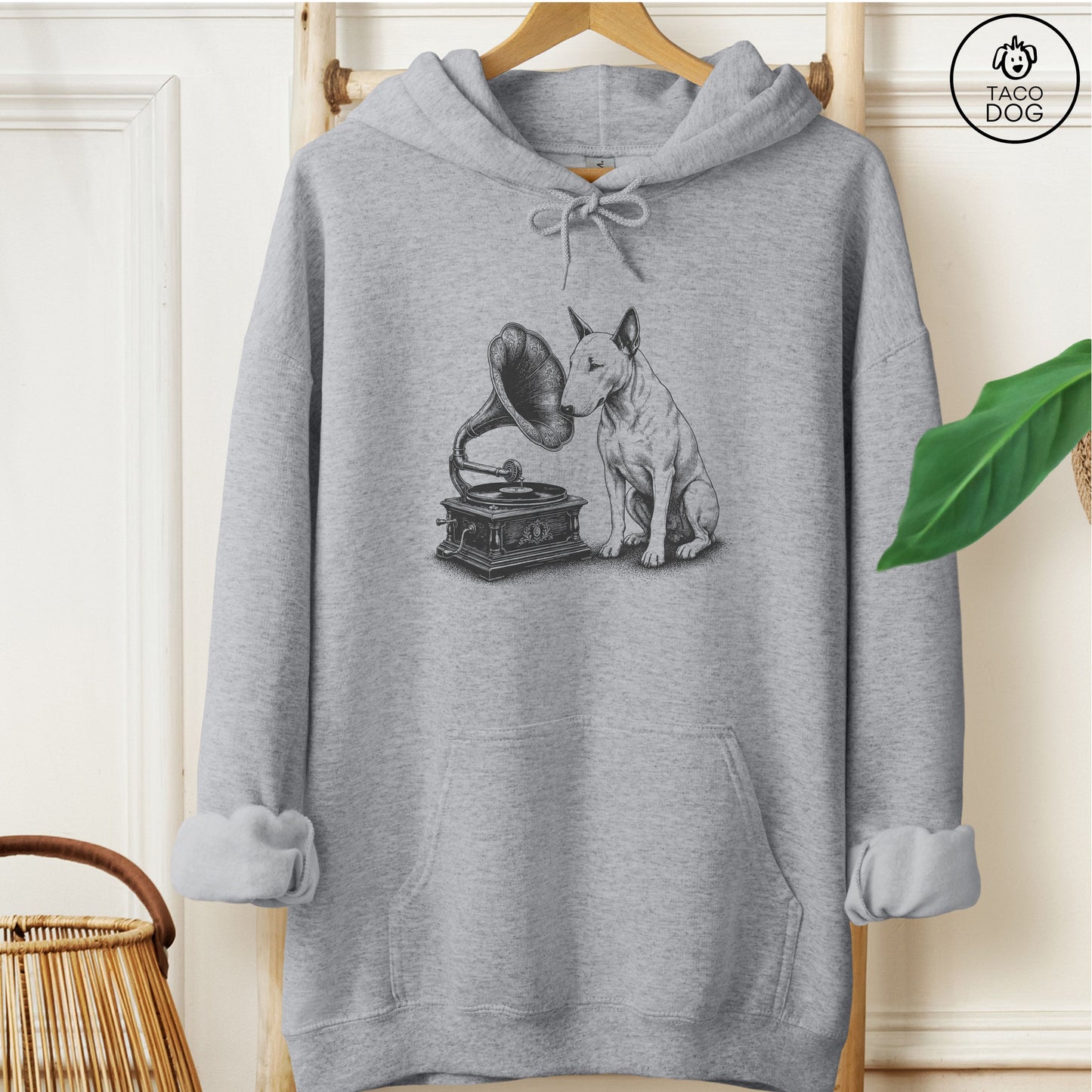 Bull Terrier Gramophone Hoodie