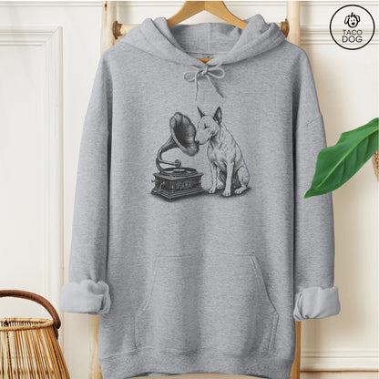 Bull Terrier Gramophone Hoodie