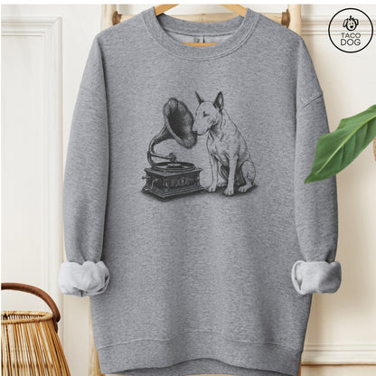 Bull Terrier Gramophone Sweatshirt