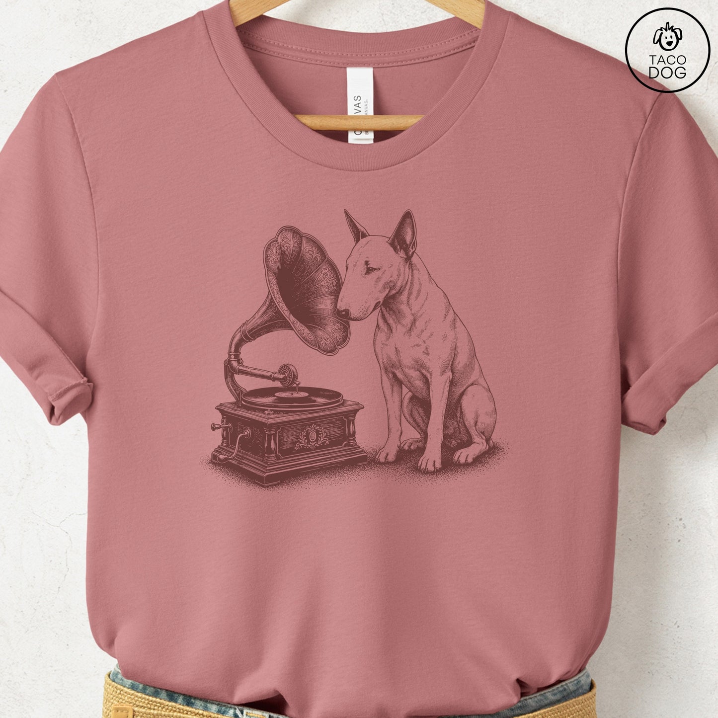 Bull Terrier Gramophone T-Shirt