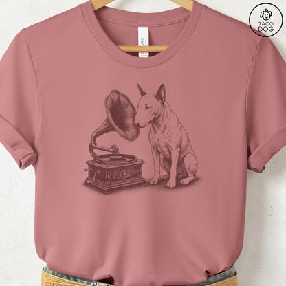 Bull Terrier Gramophone T-Shirt