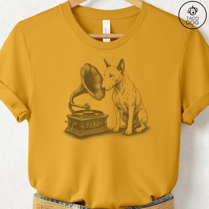 Bull Terrier Gramophone T-Shirt