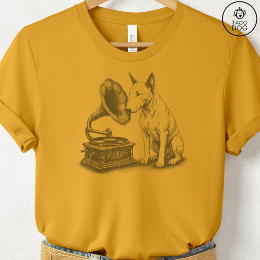 Bull Terrier Gramophone T-Shirt
