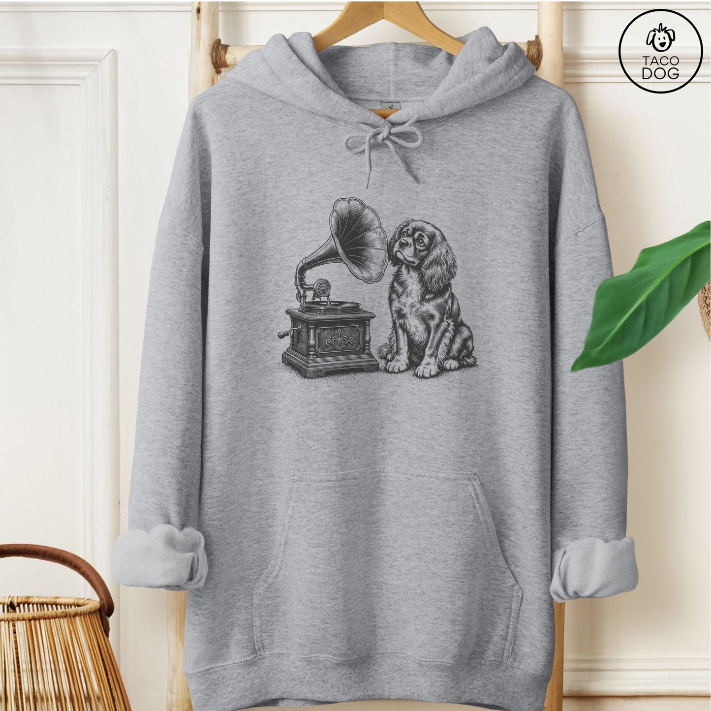 Cavalier King Charles Spaniel Gramophone Hoodie