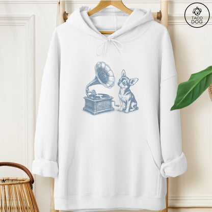 Chihuahua Gramophone Hoodie