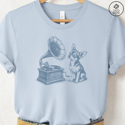 Chihuahua Gramophone T-Shirt