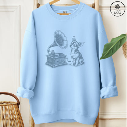 Chihuahua Gramophone Sweatshirt