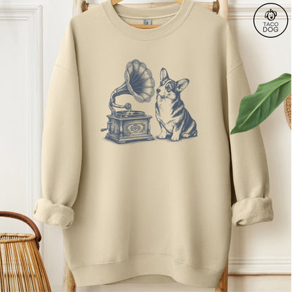 Corgi Gramophone Sweatshirt