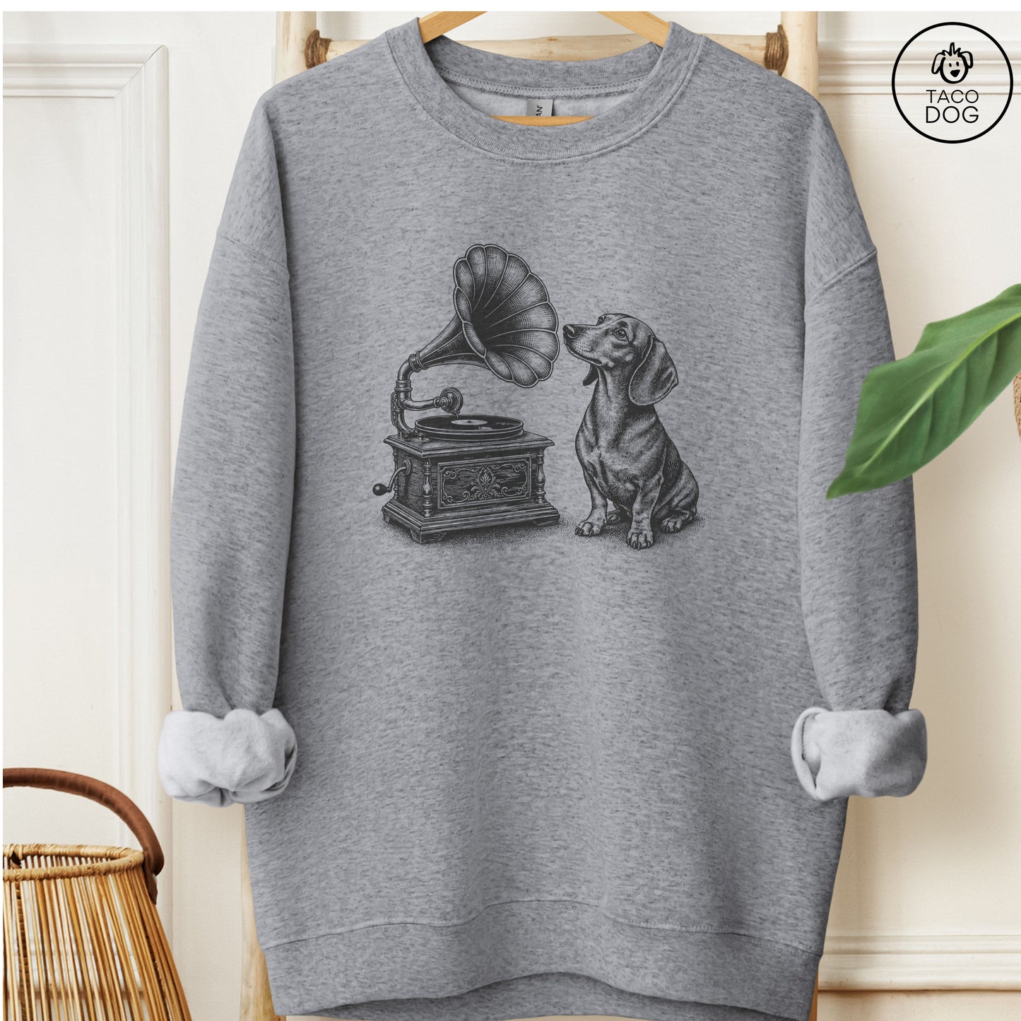 Dachshund Gramophone Sweatshirt
