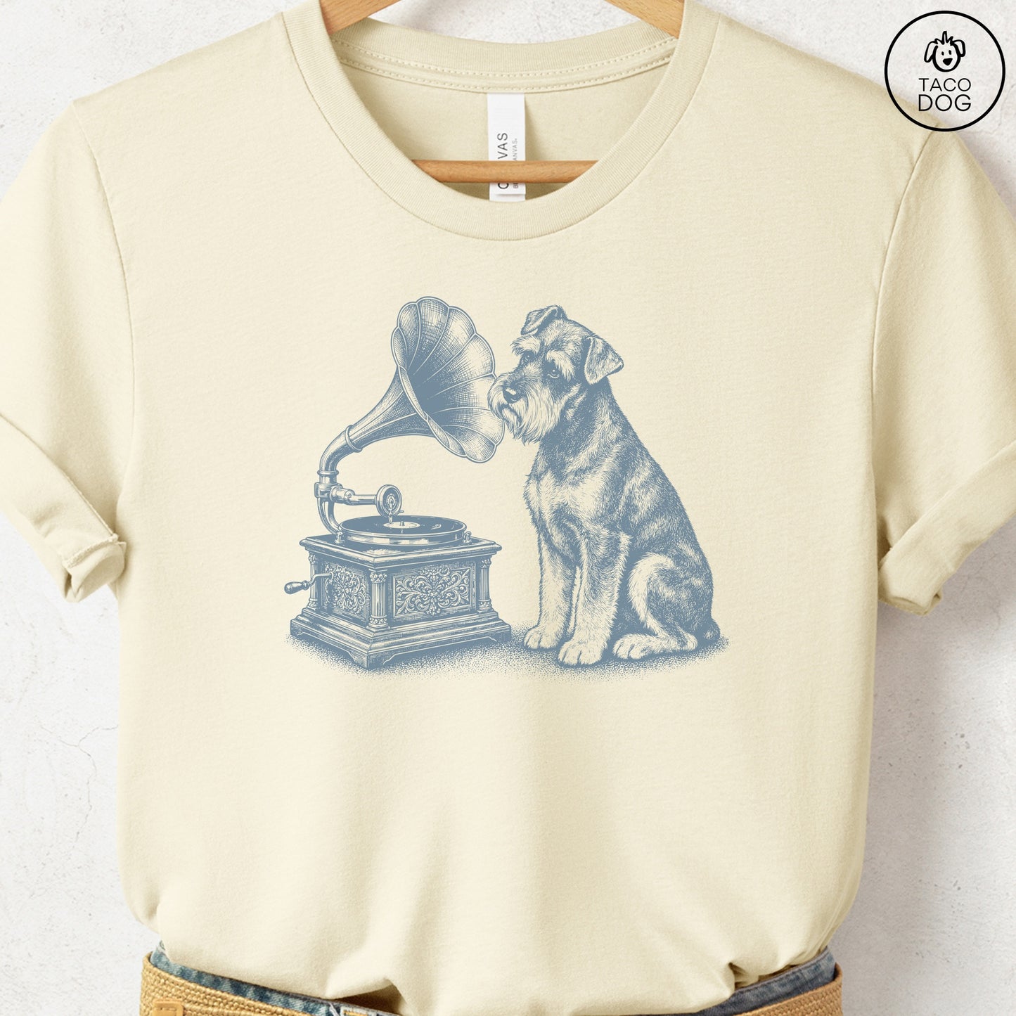 Schnauzer Gramophone T-Shirt