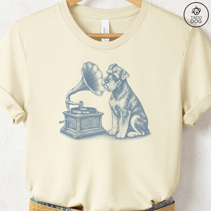 Schnauzer Gramophone T-Shirt