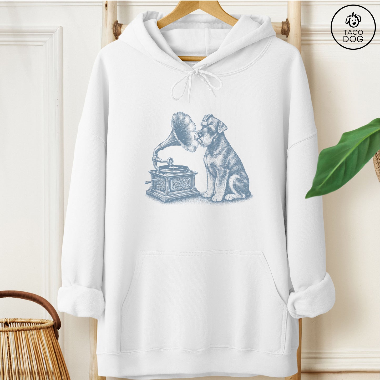 Schnauzer Gramophone Hoodie