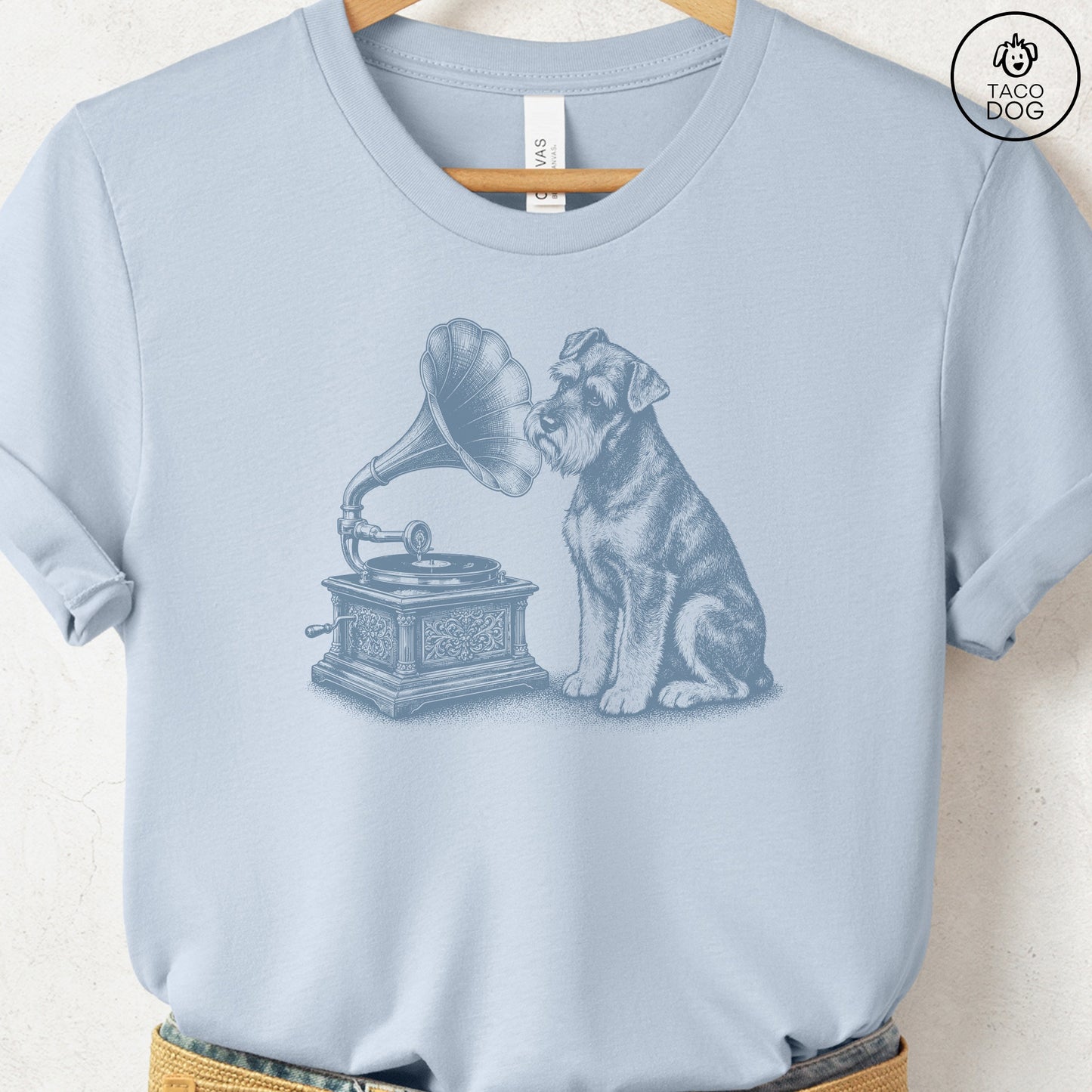 Schnauzer Gramophone T-Shirt