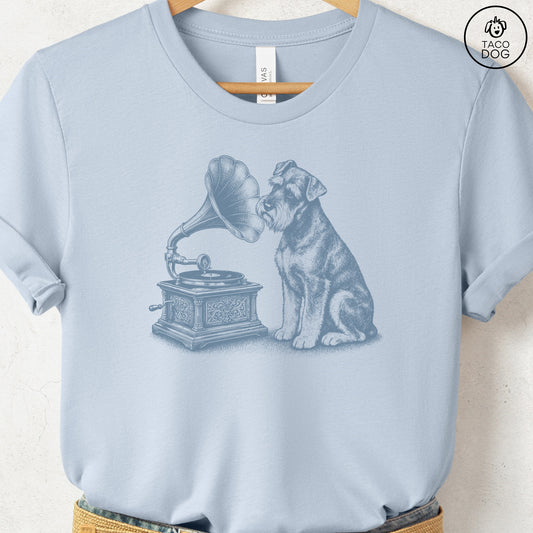 Schnauzer Gramophone T-Shirt