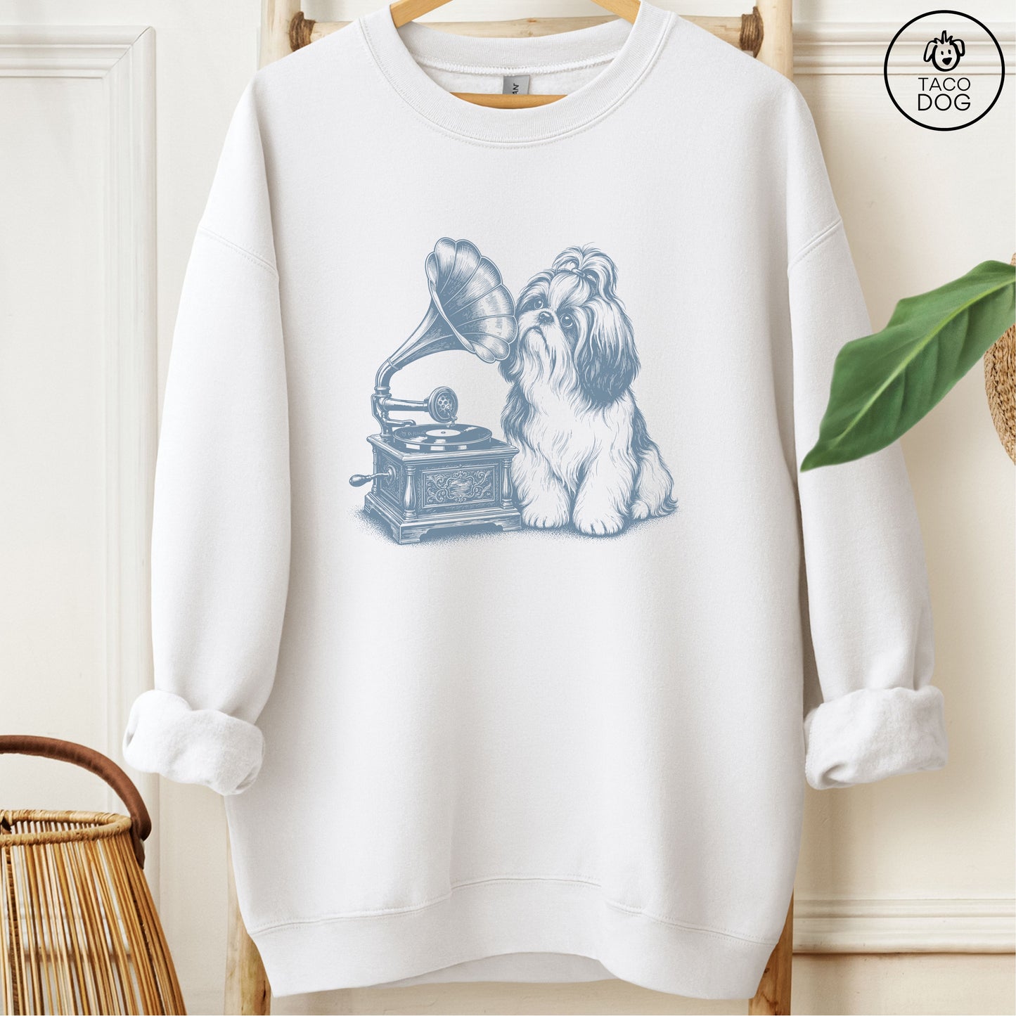 Shih Tzu Gramophone Sweatshirt