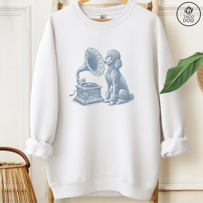 Poodle Gramophone Sweatshirt