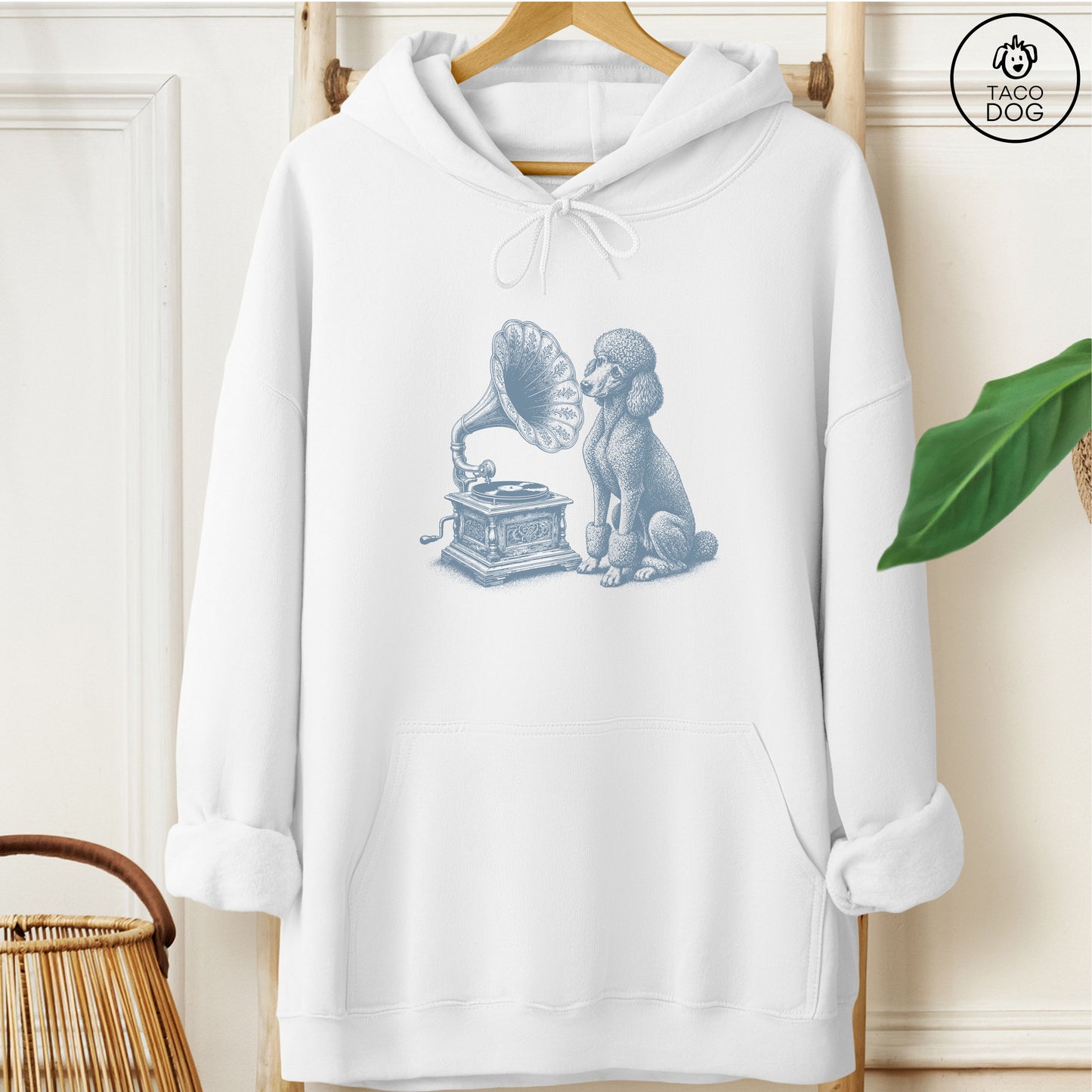 Poodle Gramophone Hoodie