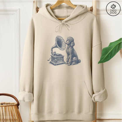 Poodle Gramophone Hoodie