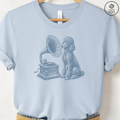 Poodle Gramophone T-Shirt