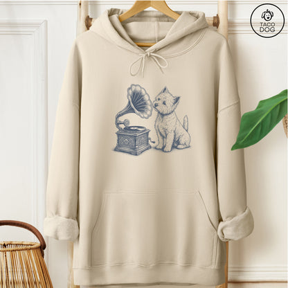 Westie Gramophone Hoodie