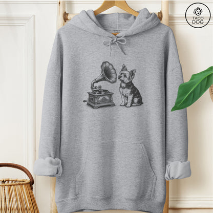 Yorkshire Terrier Yorkie Gramophone Hoodie