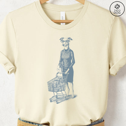 Italian Greyhound Whippet Grocery T-Shirt Taco-Dog