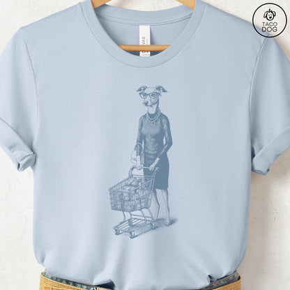 Italian Greyhound Whippet Grocery T-Shirt Taco-Dog