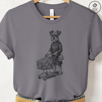Schnauzer Grocery T-Shirt Storm S Taco-Dog