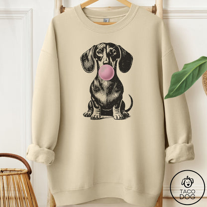 Dachshund Gum Sweatshirt Sand Taco-Dog