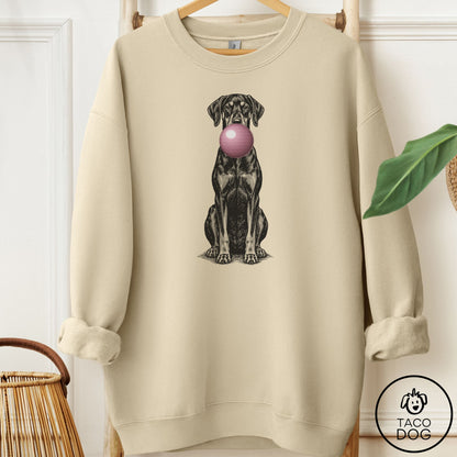 Doberman Gum Bubblegum Sweatshirt Sand Taco-Dog