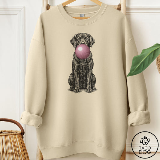 Labrador Retriever Gum Bubblegum Sweatshirt