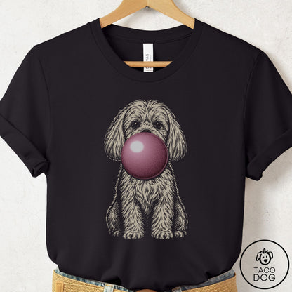 Maltese Gum Bubblegum T-Shirt Black Taco-Dog