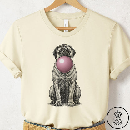 Mastiff Gum Bubblegum T-Shirt Natural Taco-Dog