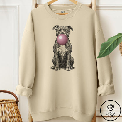 Pitbull Gum Bubblegum Sweatshirt Sand Taco-Dog