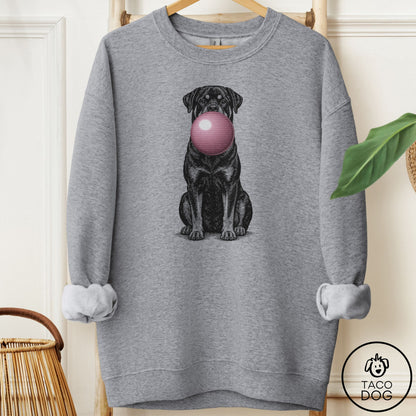 Rottweiler Gum Bubblegum Sweatshirt Graphite Heather Taco-Dog